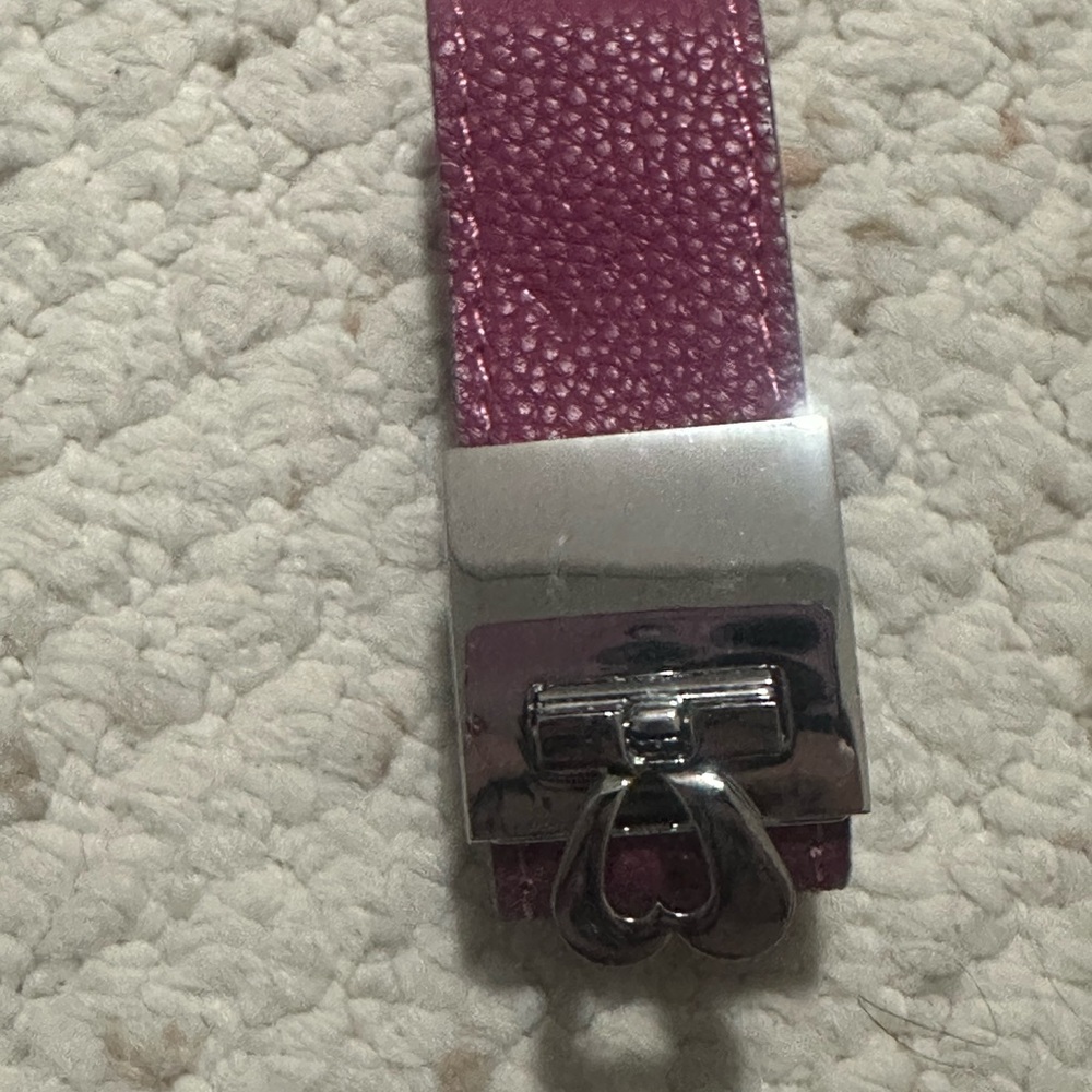 Heart and cake leather bracelet